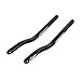 Zipp Vuka Alumina Extensions, Evo 70, 22.2mm, Bead Blast Black with Laser Etched Logo
