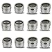 Citrus Pantry 12 Magnetic Spice Containers, Herb & Spice Rack Tins for Refrigerator, Grills, or Metal Walls, Strongest Stainless Steel Magnet Canisters & With Shaker Lids