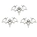 30pcs Vintage Antique Silver Alloy Flying Bat Charms Pendant Jewelry Findings for Jewelry Making Necklace Bracelet DIY 33x22mm(30pcs bat)