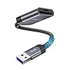 JSAUX Lecteur de Carte SD Adaptateur de Lecteur de Carte mémoire SD/TF à Double Fente Haute Vitesse Card Reader USB 3.0…