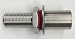 Quick Fit Weldless Bulkhead All Thread with Coupling, X-Large