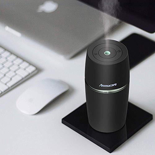 Aromacare 90ml Essential Oil Diffuser for Car, USB Car Diffuser,Portable Mini Car Cup Diffuser/Humidifier, Perfect Air Freshener for Vehicle, Travel Size, Black
