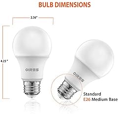 Oires 60W Equivalent LED Light Bulb 800 Lumens A19