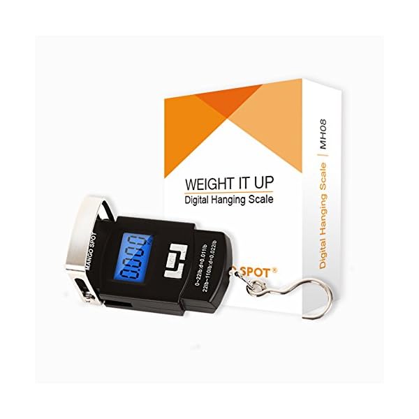 Mango-Spot-LCD-Electronic-Balance-Digital-Fishing-Hook-Hanging-Scale-110-Pound50-Killogram-10-Gram-2-AAA-Batteries-Included
