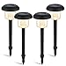 Oak Leaf LED Solar Pathway Lights, Garden Solar Lights Outdoor Yard Light for Path Landscape Patio Lawn Walkway Backyard Driveway, 4X Bright, Warm White (Yellowish), 4-Pack