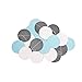 Umiss 23pcs Party Tissue Pom Poms Tissue Flowers Baby Blue White Grey Baby Boy Shower/Party Paper Decorations First Birthday Boy Tissue Flowers Tassel Garland Circle Paper Baby Shower Decorations