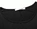 JollieLovin Women Plus Size Short Sleeve Summer Long Tunic Tops Loose Fit T-Shirt to Wear with Leggings(3X,Black)