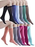 Felicity Knee High Trouser Socks, Opaque Thin Nylon Stretchy 50 Denier