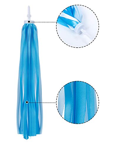 Sharlity Pack of 45 Bike Decoration Kit Bike Spoke Beads Mirror Bell Handlebar Grips Bicycle Streamers Tassel Ribbons for Boys Girls