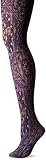 HUE Women's Printed Tight, Deep Burgundy Mosaic, S/M