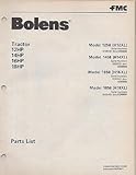 1981 BOLENS TRACTOR 12HP,14HP,16HP,18HP PARTS MANUAL(104)
