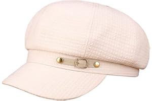 RUNGION Women Newsboy Caps Warm Visor Beret Hat Cozy Trendy Vintage Cabbie Hat for Ladies Girls