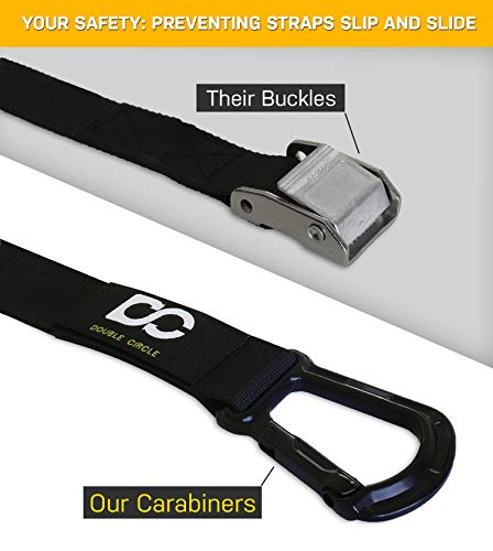 image for Double Circle Numbered Straps for Gymnastic Rings - Carabiner Hook Sys