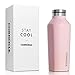 Corkcicle Canteen Classic Collection-Water Bottle & Thermos-Triple Insulated Shatterproof Stainless Steel, 9 oz, Gloss Rose Quartz