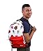 School Backpack for Boys Girls | Durable Canvas Material Bookbag for Elementary Junior Middle & High School - iHasCupquake (White/Red)