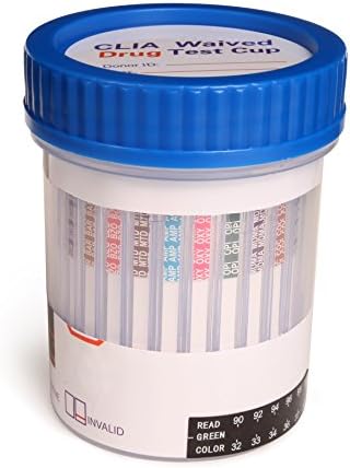 DrugConfirm Advanced 14 Panel CLIA-Waived Urine Drug Test Cup - Includes EDDP Testing (Methadone Metabolite) (250)(Multiple Quantities)