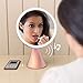 Babyltrl Lighted Makeup Mirror, Rechargeable 9 Inch Vanity Mirror with Bluetooth Speakerphone, 1X/5X Magnifying Mirror, 3 Color Lighting Modes and Dimmable Makeup Mirror with Lights