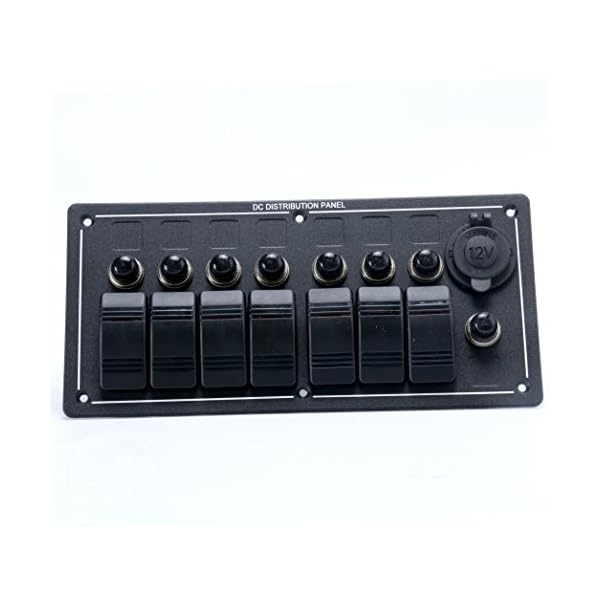 Amarine-made-7-Gang-Aluminium-LED-Rocker-CIG-Socket-Circuit-Breaker-Waterproof-Marineboatrv-Switch-Panel Amarine-made-7-Gang-Aluminium-LED-Rocker-CIG-Socket-Circuit-Breaker-Waterproof-Marineboatrv-Switch-Panel