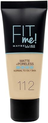 Maybelline Fit Me Matte + Poreless Foundation Soft Beige 112 30ml