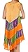 Sakkas 101RC Palm Tree Tie Dye Caftan Dress / Cover Up - Orange - One Size