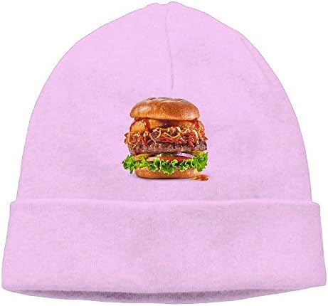 Men Women Beef Burger Stretchy Warm Daily Beanie Hat Skull Cap Winter Outdoor