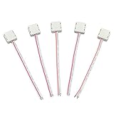 LEDwholesalers 5-Pack Permanent LED Strip-to-Wire Connector with 4