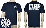 Firefighter Duty T-shirt (Navy Blue) (X-Large)