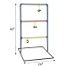 Juegoal Ladder Toss Ball Game Set Yard Games with 6 Bolas, for Kids Adults Backyard Birthday Party Playing