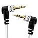 2ft 3.5mm Right Angle Cable, GearIT Pro Series Premium Gold Plated 2 Feet 3.5mm Right Angle Auxiliary Audio Stereo Male to Male Cable for Headphones, Car Stereo, iPods, iPhone, Black