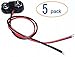 5pack 9v Battery Clips with Bare Leads by Corpco primary