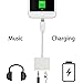 Amavasion Connected 2 in 1 to 3.5mm Headphone Jack Adapter Charger Cable Converter For iPhone7 7plus