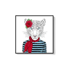Framed Canvas Wall Art for Living Room, Bedroom Cute Animal Theme Canvas Prints for Home Decoration Ready to Hang - 16x16 inches