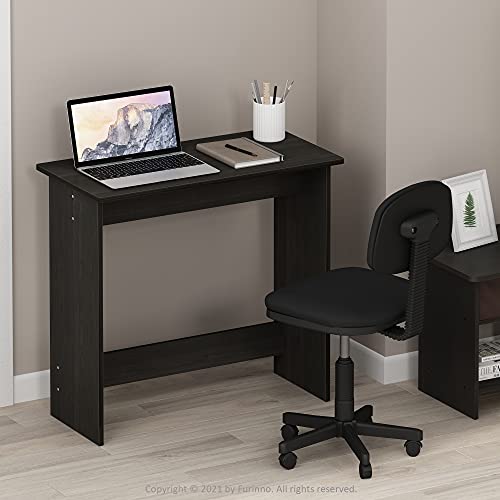 Furinno Simplistic Study Table, Walnut, Espresso, 39.4 x 39.4 x 75.5 cm