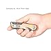 Dr.meter MT-8 Multi-function 8 in 1 Stainless Steel Folding Pocket Knife with LED Light, Can/Bottle Opener, Flathead Screwdriver, Spanner, Bits Group/Holder, Pouch Included