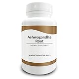 Pure Science Ashwagandha Capsules 500mg - Ashwagandha Root Standardized Extract Containing 1.5 % Withanolides - Reduces Stress, Reduces Bad Cholesterol & Improves Memory – 50 Vegetarian Capsules