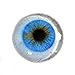 30mm Blue Glass Eye Human Design with Whites for Taxidermy Art Doll Sculptures or Jewelry Making Crafts