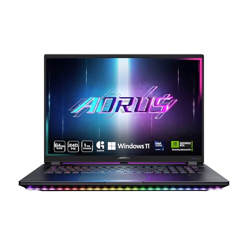 GIGABYTE AORUS Master 18 Gaming Laptop - 240Hz 2560x1600 Mini-LED - NVIDIA GeFo…