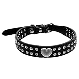 Pet Collars,Haoricu Puppy Choker Cat Necklace Bling Crystal Pet Collar (S, Black)