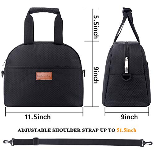 image for BALORAY Lunch Bags for Men Women with Shoulder Strap, Insulated Lunch 