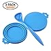 Can Covers Scoop Packaging, RoyalCare Dog Cat Food Can Cover BPA Free Silicone and Dishwasher for Multiple Sizes with Food Scoop
