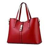 Fashion Road Womens Pu Leather Handbag Lady's Line Tote Bags