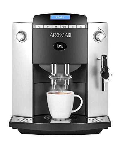 TEESA AROMA 700 Kaffeevollautomat mit Mahlwerk TSA4001, 1.9 Liter silber/schwarz