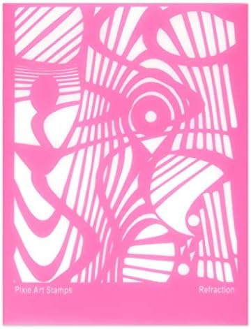 Helen Breil Silk Screen for polymer clay 95x130 mm - Refraction