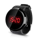 Reloj, Susenstone moda hombres LED táctil pantalla día fecha silicona pulsera Reloj Digital LED reloj Touch
