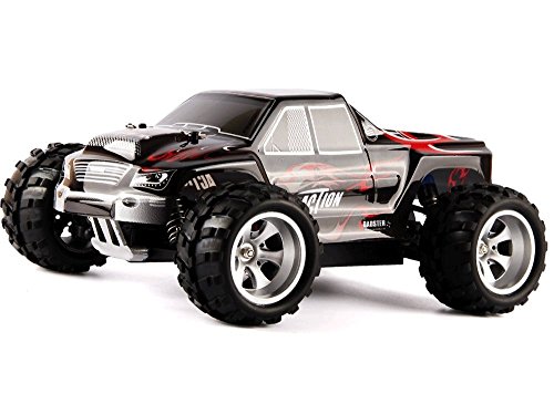 RC 4WD Car 1:18 Scale 2.4G 50KM/H WLtoys A979 Remote Control High Speed Off-Road vehicle Electric Buggy with Shock Resistant Black