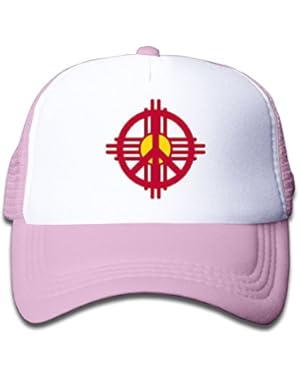 New Mexico Flag Peace Baby Boys Baseball Cap Infant Trucker Hat