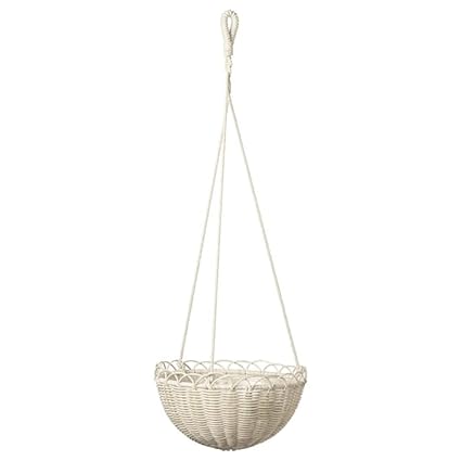 Digital Shoppy IKEA Hanging Planter, in/Outdoor White,27 cm (10
