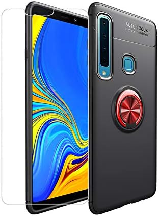 Samsung Galaxy A9 2018 Case, Galaxy A9 Star Pro A9s Case Slim Shockproof Soft TPU Hybrid Magnetic Protective Phone Case Cover with Screen Protector Ring Holder Kickstand for Samsung Galaxy A9 (2018)