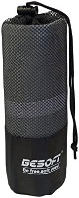 Microfiber Travel Towel / Swimming Towel Set | Super Absorbent and Fast Drying | Bath Towel (35" X 32") with Hand Towel &amp; Storage Bag! Perfect for Beach, Gym, Camping, Yoga ...