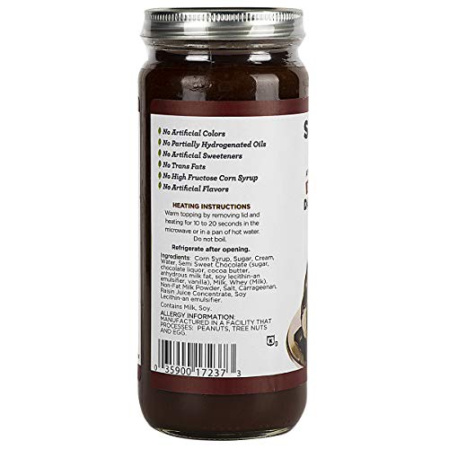 Sanders Hot Fudge Topping Sauce, Dark Chocolate Ice Cream Sundae